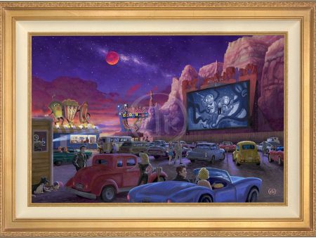 Movie Night on Route 66 (Thriller at the Drive-In) - Limited Edition Canvas on Sale